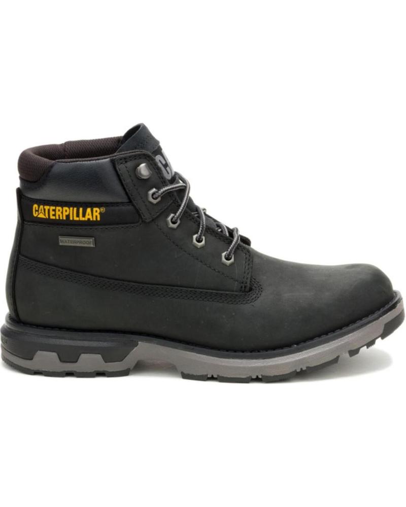 CATERPILLAR PURSUE WP - BOTTES EN CUIR IMPERMÉABLES NOIRES NEGRO