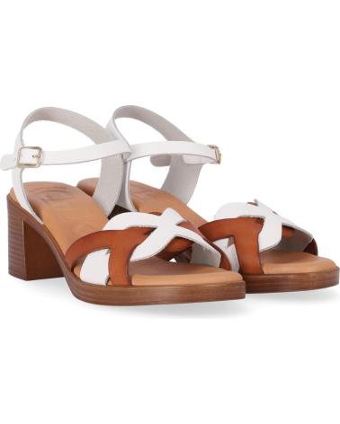 SANDALIAS DE TACÓN CHIKA10 GÓTICA 11 EN BLANCO Y MARRÓN MULTI-BLANCO-WHITE