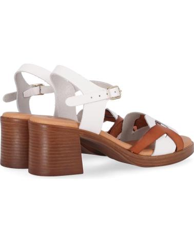 SANDALIAS DE TACÓN CHIKA10 GÓTICA 11 EN BLANCO Y MARRÓN MULTI-BLANCO-WHITE