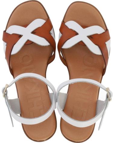 SANDALIAS DE TACÓN CHIKA10 GÓTICA 11 EN BLANCO Y MARRÓN MULTI-BLANCO-WHITE