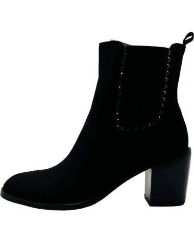 AZAREY BOTINES CON ELÁSTICOS Y PEDRERÍA MODELO 40462K067 NEGRO