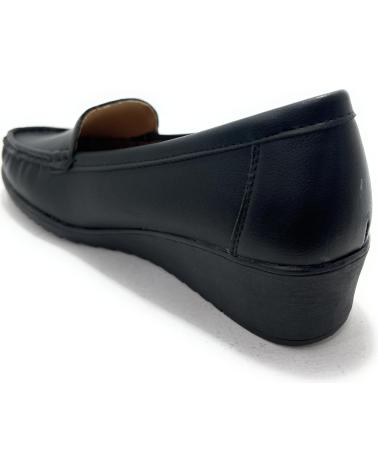 LEONAL MOCASIN MUJER CUNA CONFORT NEGRO