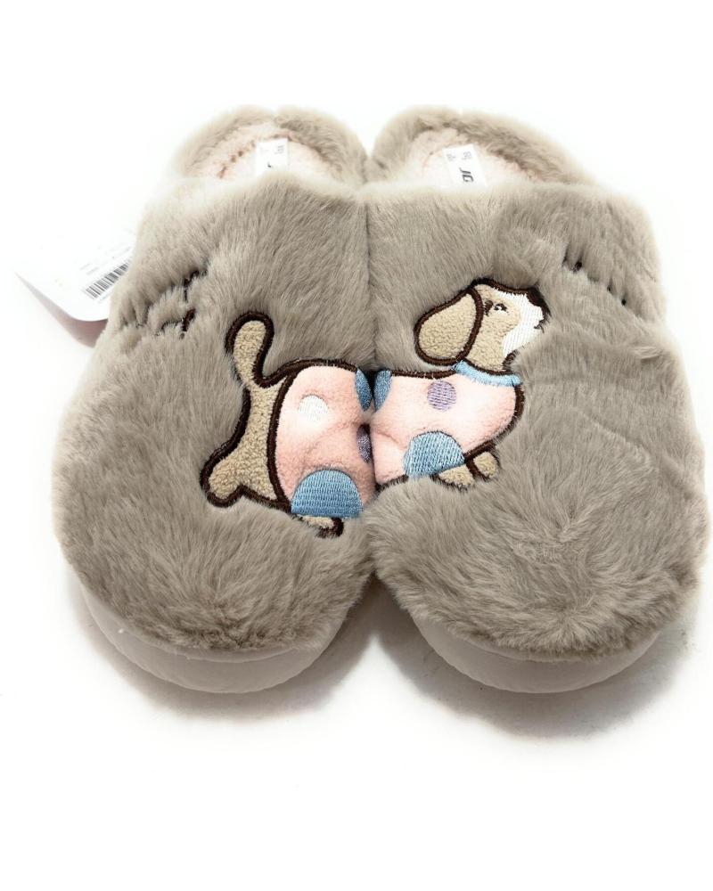 JOMIX ZAPATILLAS CASA MUJER RELAX PERRITO SALC MARRóN