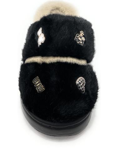 JOMIX ZAPATILLAS CASA MUJER RELAX DETALLES NEGRO