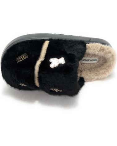 JOMIX ZAPATILLAS CASA MUJER RELAX DETALLES NEGRO