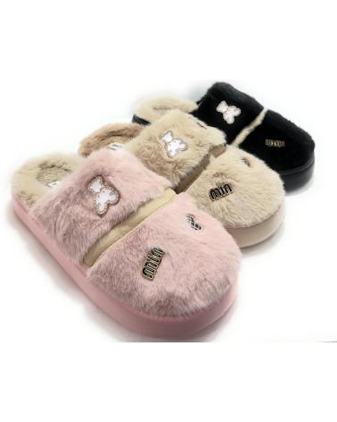 JOMIX ZAPATILLAS CASA MUJER RELAX DETALLES ROSA