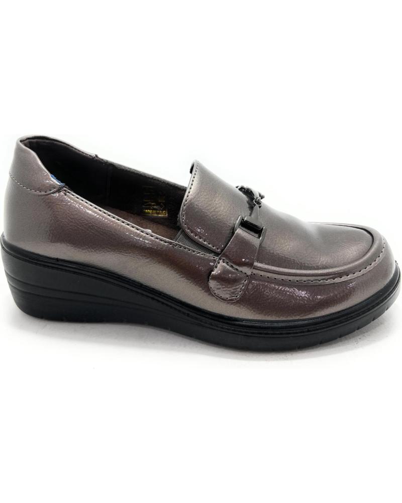 KISS LEISS MOCASIN MUJER CONFORT HEBILLA ELASTICOS MORADO