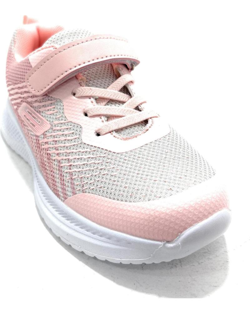 DEMAX DEPORTES NINA VELCRO CORDON-ELASTICO RUN ROSA