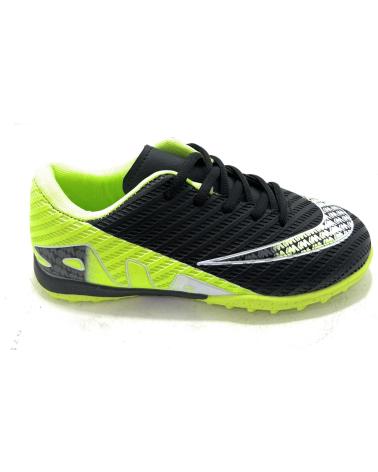 ZAPATILLAS DEMAX MULTITACOS NEGRAS CON CORDONES PARA FÚTBOL SALA NEGRO