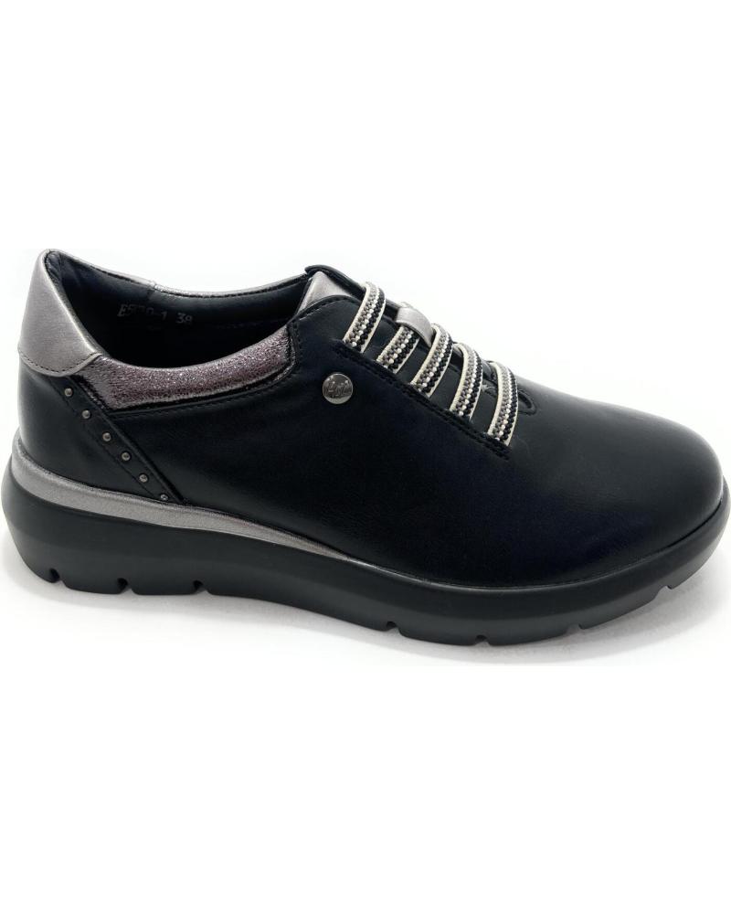 HUALUN ZAPATOS CASUAL CONFORT ELASTICO CUNA NEGRO
