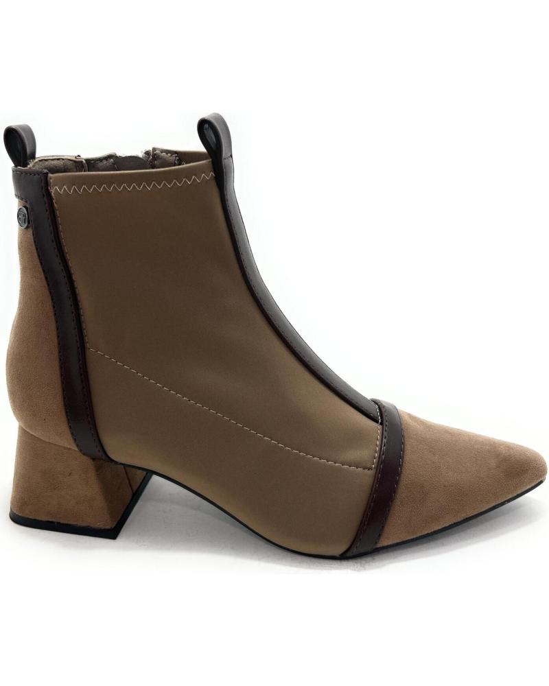 BUONAROTTI BOTINES MUJER VESTIR ELASTICOS PUNTA BEIGE