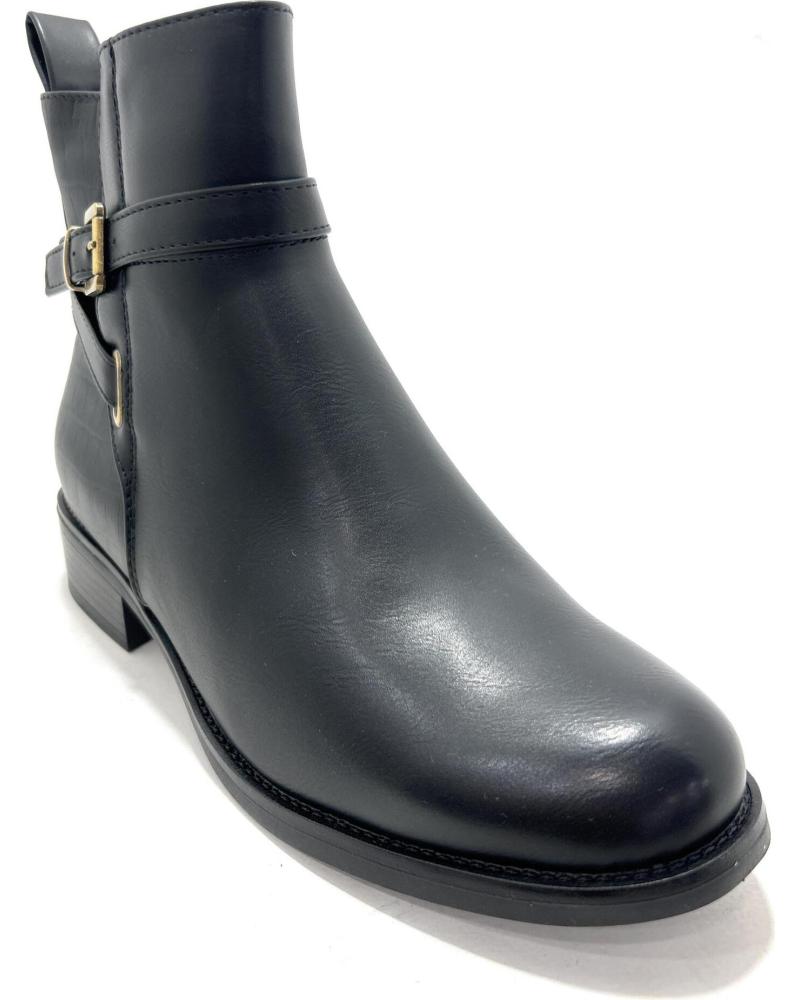 CHIC VISION BOTIN PLANO MUJER HEBILLAS ANTELINA NEGRO