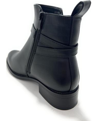 CHIC VISION BOTIN PLANO MUJER HEBILLAS ANTELINA NEGRO