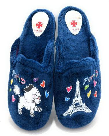 ALCALDE ZAPATILLAS CASA MUJERPERRO PARIS CONFO AZUL
