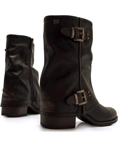MTNG BOTA-BOTIN MUSTANG DOBLE HEBILLAS TACON MARRóN