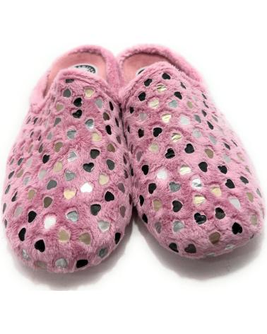 ALCALDE ZAPATILLAS CASA MUJER ANATOMICAS CORAZON ROSA