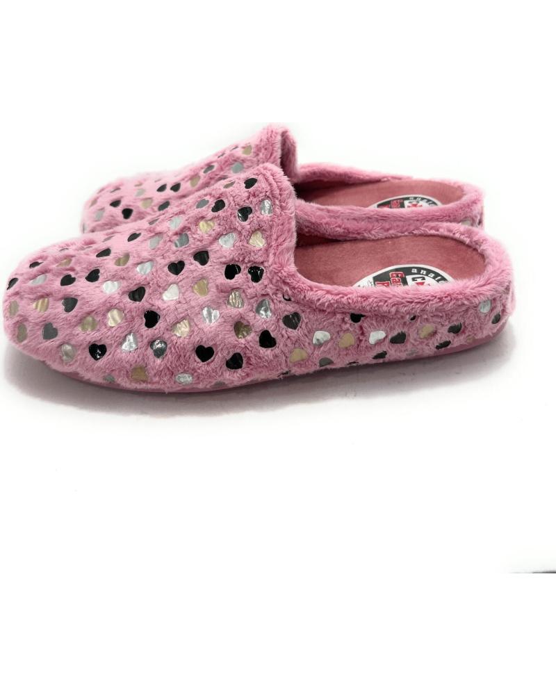 ALCALDE ZAPATILLAS CASA MUJER ANATOMICAS CORAZON ROSA