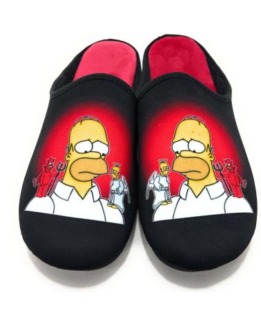 ALCALDE ZAPATILLAS CASA CABALLERO HOMER ANGEL-DE NEGRO