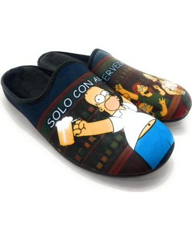 ALCALDE ZAPATILLAS CASA CABALLERO HOMER CERVEZA NEGRO