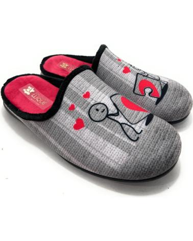 ALCALDE ZAPATILLAS CASA MUJER CORAZON CONFORT GRIS