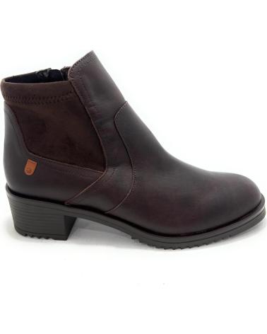 VALERIAS BOTIN MUJER PIEL CREMALLERA TAC MARRóN