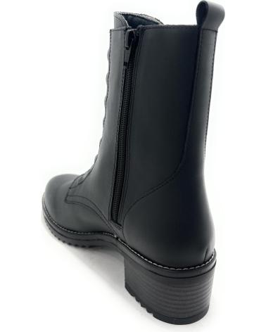 VALERIAS BOTA MILITAR PIEL MUJER CORDON NEGRO