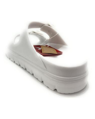 XTI SANDALIAS CHANCLAS MUJER 2 HEBILLAS BLANCO