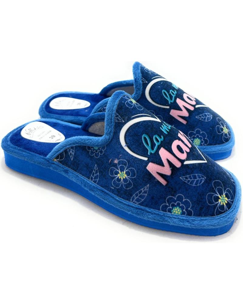 ALCALDE ZAPATILLAS CASA MUJER PISO PARQUET MAMA AZUL