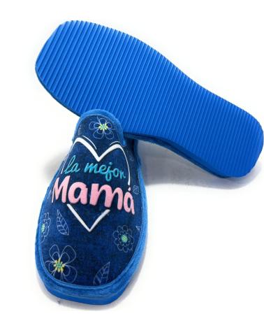 ALCALDE ZAPATILLAS CASA MUJER PISO PARQUET MAMA AZUL