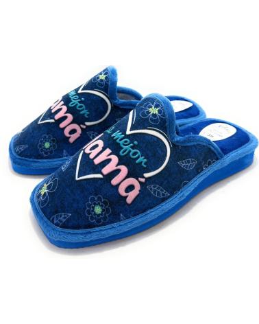 ALCALDE ZAPATILLAS CASA MUJER PISO PARQUET MAMA AZUL