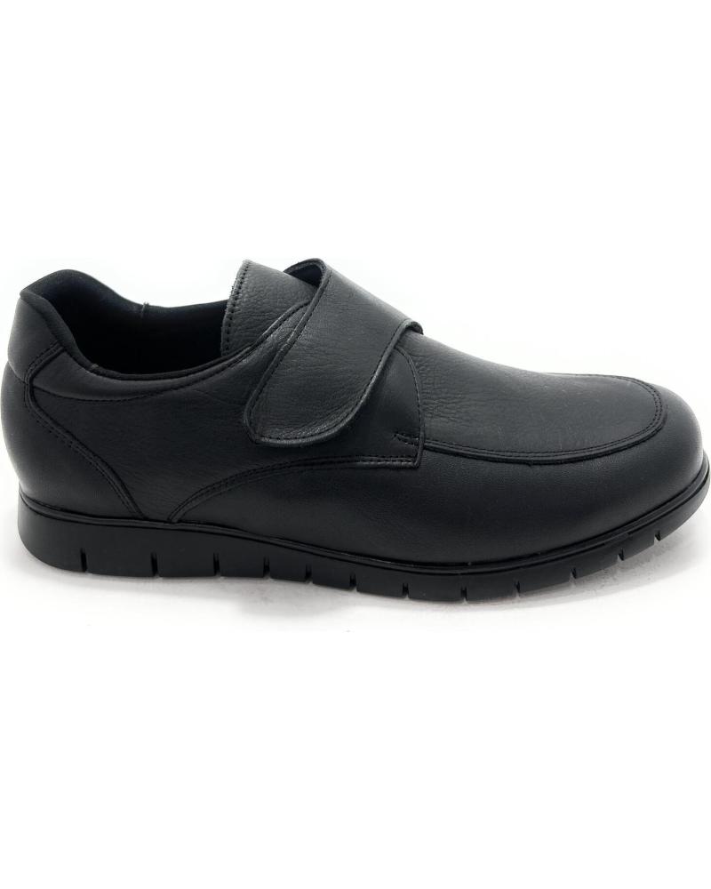 BUONAROTTI ZAPATO VELCRO PIEL COMODO NEGRO