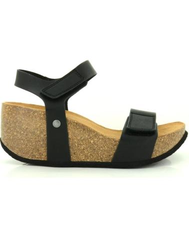 SANDALIA DE PIEL NEGRA NATUNED CH12 NEGRO