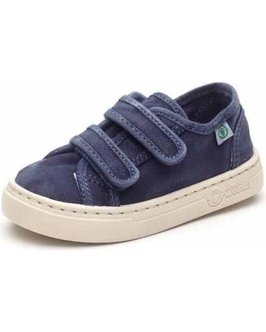 SAPATILHA CRIANÇA NATURAL WORLD DUPLO VELCRO 6471E AZUL AZUL