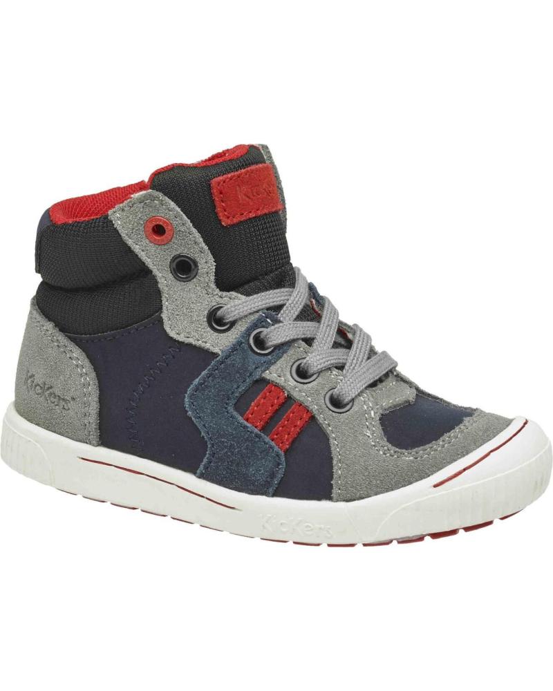 KICKERS ZIGUERS BOTAS ALTAS GRISES GRIS