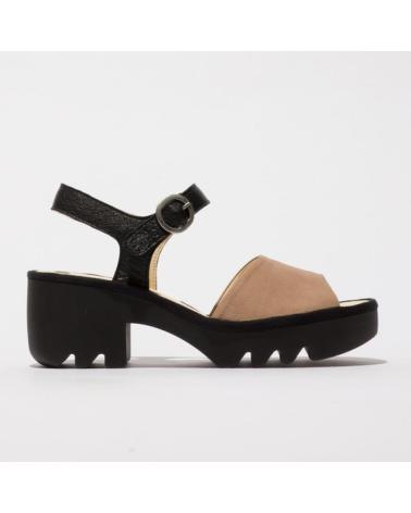 FLY LONDON TULL 503 BLACK AND BEIGE SANDAL VARIOS COLORES