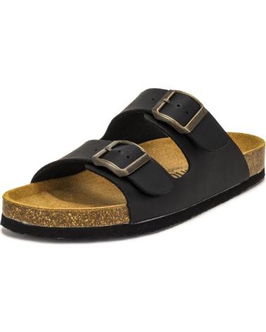 NATURAL WORLD SANDALIAS OLIMPO 7031 VEGANAS UNISEX NEGRAS NEGRO