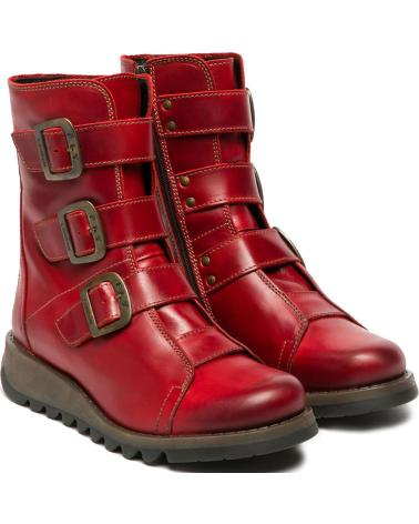FLY LONDON BOTTES SCOP 110 ROUGE ROJO