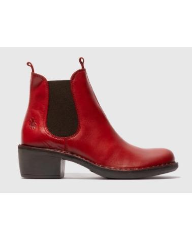 FLY LONDON MEME ANKLE BOOT RED ROJO