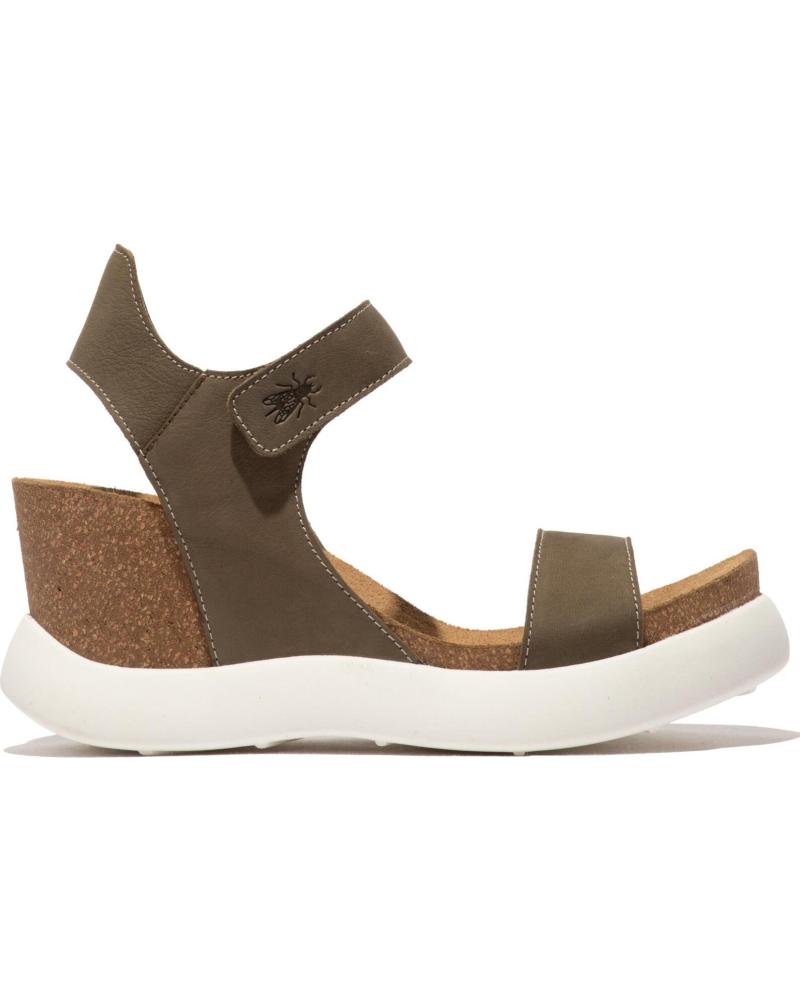 FLY LONDON GOGO 967 WEDGE SANDAL BROWN MARRóN
