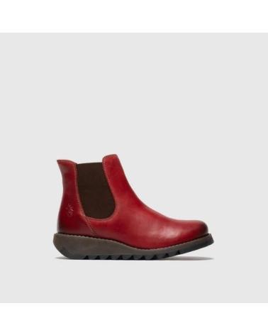 FLY LONDON SALV RED CHELSEA BOOT ROJO