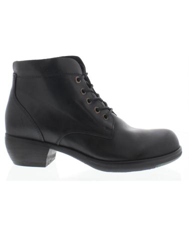 FLY LONDON MESU 780 BLACK LACE-UP ANKLE BOOT NEGRO