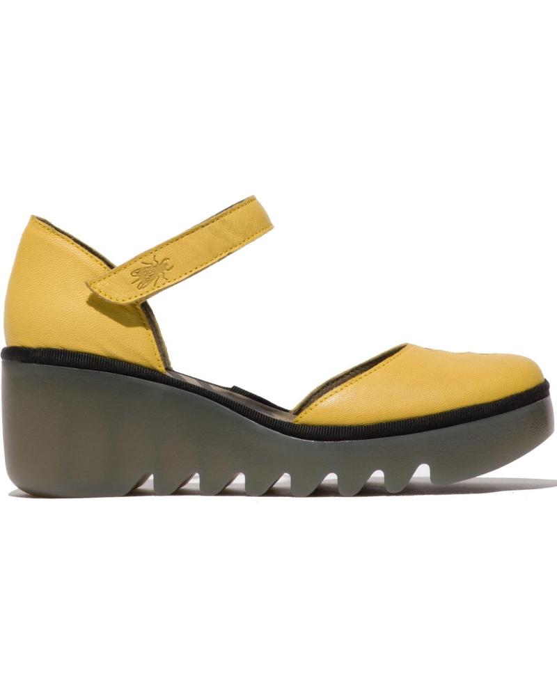FLY LONDON BISO 305 SANDÁLIA DE CUNHA AMARELA AMARILLO