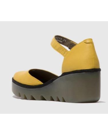 FLY LONDON BISO 305 SANDÁLIA DE CUNHA AMARELA AMARILLO