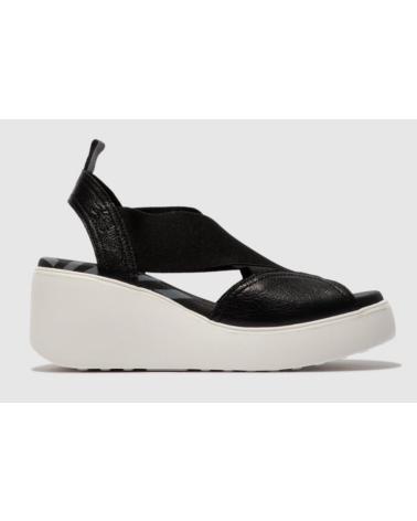 FLY LONDON SANDALO CON ZEPPA DAIF 216 - NERO NEGRO