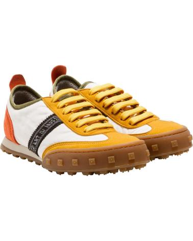 ART COMPANY CROSS SKY 1109 URBAN SNEAKER WHITE YELLOW ORANGE NEGRO