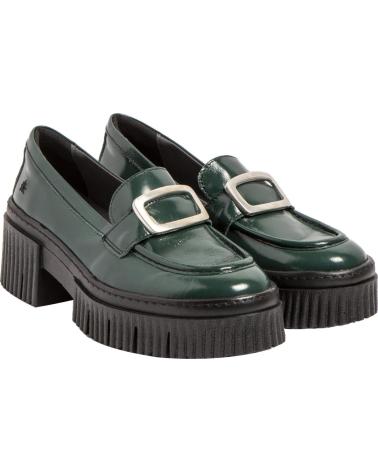 ART COMPANY YORK 1372 GREEN LOAFER WITH PLATFORM AND BUCKLE VERDE
