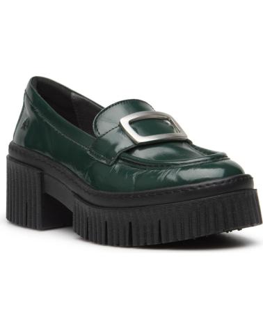 ART COMPANY YORK 1372 GREEN LOAFER WITH PLATFORM AND BUCKLE VERDE