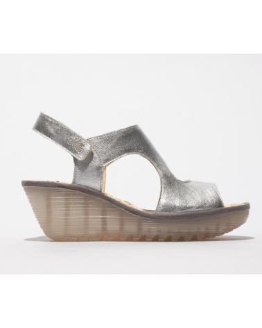 FLY LONDON YOXA 576 WEDGE SANDAL SILVER VARIOS COLORES