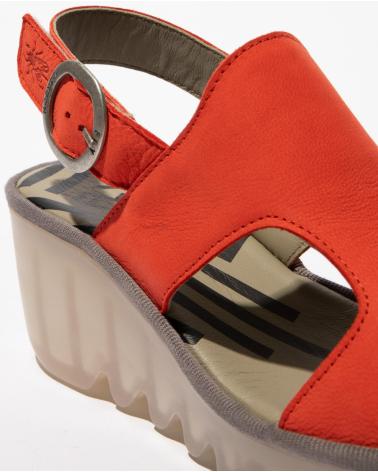 FLY LONDON SANDÁLIA DE CUNHA BAIF 585 VERMELHA ROJO