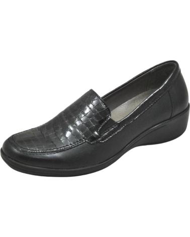 Sapatos LUMEL  de Mulher - MOCASIN CON ELASTICO EN EL LATERAL PLANTILLA EXTRA  BLACK 2738-958